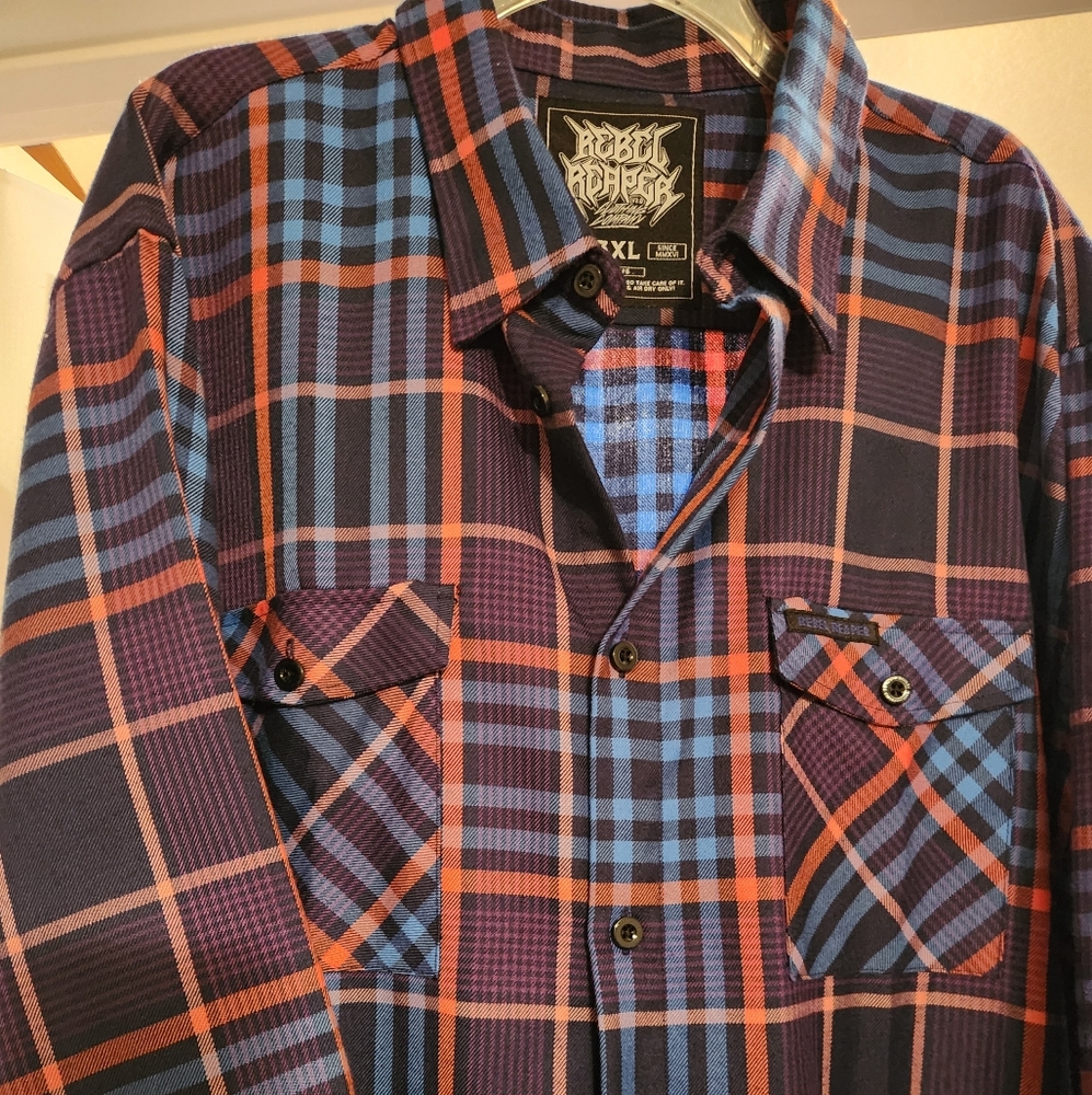 Rebel Reaper Mens Flannel